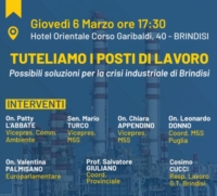 BRINDISI : MOVIMENTO 5 STELLE : EVENTO 5 MARZO