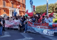BARI : PRIMO MAGGIO : CORTEO PRO PACE E PALESTINA