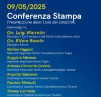 PUGLIA : MARATTIN PRESENTA IL PARTITO LIBERALDEMOCRATICO