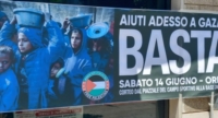 ROMA : MANIFESTAZIONE CONTRO IL GENOCIDIO : PARTECIPAZIONE COMITATO BRINDISI