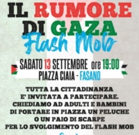 FASANO : FLASH MOB IN PIAZZA CIAIA PER GAZA E POPOLO PALESTINESE