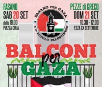 FASANO : BALCONI PER GAZA
