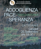 BRINDISI : TAVOLA ROTONDA “ACCOGLIENZA, PACE, SPERANZA”