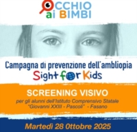 FASANO : LIONS CLUB : SCREENING OFTALMOLOGICO GRATUITO