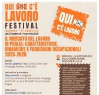 BRINDISI : RAPPORTO SUL MERCATO DEL LAVORO IN PUGLIA