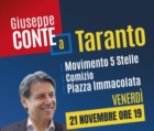 TARANTO : CONTE CHIUDE LA CAMPAGNA ELETTORALE