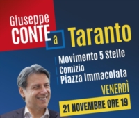 TARANTO : CONTE CHIUDE LA CAMPAGNA ELETTORALE