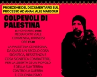 BRINDISI : MEDIAPORTO : COLPEVOLI DI PALESTINA : PROIEZIONE