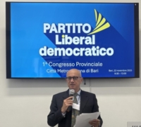 BARI : MUSCIO GUIDA IL PARTITO LIBERALDEMOCRATICO PROVINCIALE