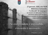 CAROVIGNO : GIORNATA DELLA MEMORIA : INCONTRO DI RIFLESSIONE