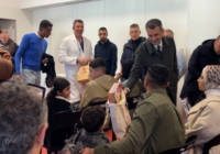 BARI : ARRIVO AL POLICLINICO EMERGENZE DA GAZA