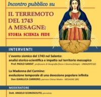 MESAGNE : TERREMOTO 1743 E DEVOZIONE ALLA MADONNA DEL CARMINE