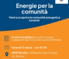 BRINDISI : COMUNITA' ENERGETICA LEVANTE : INCONTRO