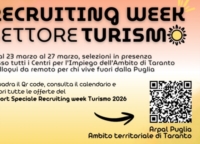 TARANTO : ARPAL : RECRUITING DAY WEEK TURISMO