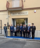 BRINDISI : IL MINISTRO PIANTEDOSI INAUGURA UN NUOVO MARKET CONFISCATO 