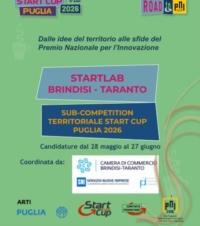 BRINDISI :  APERTA LA CALL PER STARTLAB BRINDISI - TARANTO