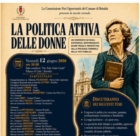 BRINDISI : "LA POLITICA ATTIVA DELLE DONNE"