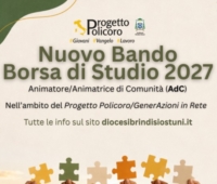 BRINDISI : PROGETTO POLICORO : BANDO BORSA DI STUDIO