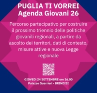 PUGLIA TI VORREI : AGENDA GIOVANI A BRINDISI