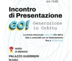 BRINDISI : GO! – GENERAZIONE IN ORBITA 