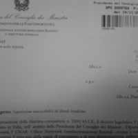 ADOC : nota Ufficio Presidenza Consiglio Ministri