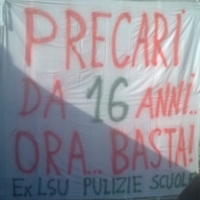 Protesta ex LSU presso il provveditorato