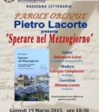 SPERARE NEL MEZZOGIORNO, a Mesagne
