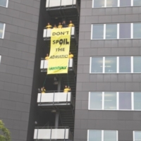 GREENPEACE IN AZIONE A ZAGABRIA