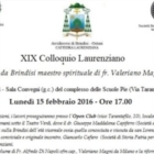 BRINDISI : XIX Colloquio Laurenziano