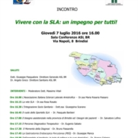 ASL BRINDISI :  �VIVERE CON LA SLA: UN IMPEGNO PER TUTTI!�