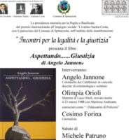 � Incontri per la Legalit� e la  Giustizia� 