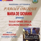 La scrittrice Maria De Giovanni ospite di 'Parole Oblique' con la sua autobiografia