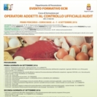 EVENTO FORMATIVO IN MATERIA DI SICUREZZA ALIMENTARE A BRINDISI IL 6, 7 E 8 SETTEMBRE. 