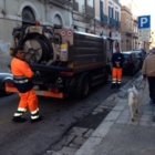 Sopralluogo Agenti P.M. - lavaggio strade e marciapiedi