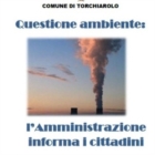 Torchiarolo. il Sindaco DEL COCO : "Si apra un tavolo dei comuni limitrofi"